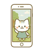 スマホを触る手