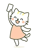 喜びねこ